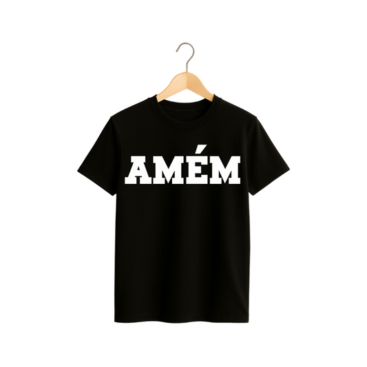 Camiseta Estampada Amém – Estilo que transmite atitude e significado!⚽